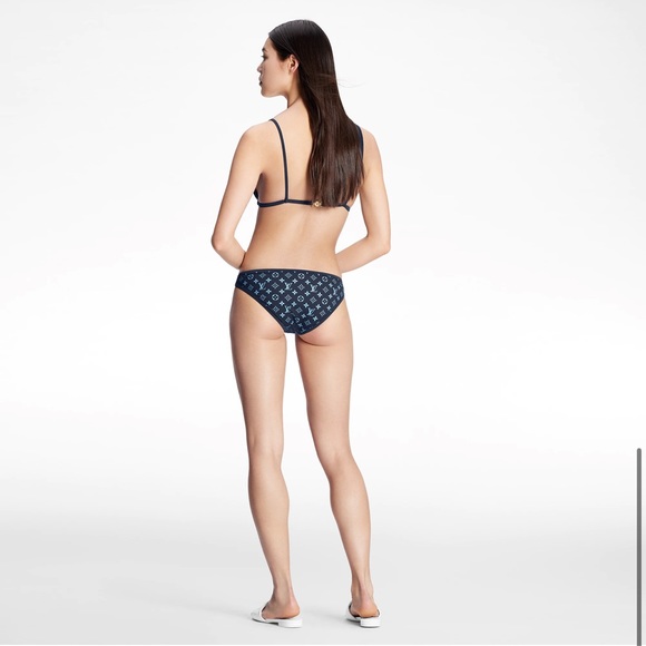 Louis Vuitton sky monogram bikini bottom swimsuit